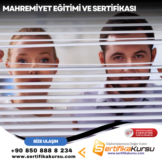 Mahremiyet Eğitimi ve Sertifikası Mahremiyet Eğitimi ve Sertifikası