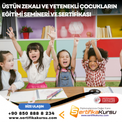 Üstün Zekalı ve Yetenekli Çocukların Eğitimi Semineri ve Sertifikası